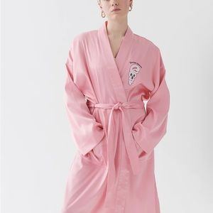 Lazy Oaf Do Not Disturb Satin Bunny Robe | bad bunny | robe | pink sleepwear
